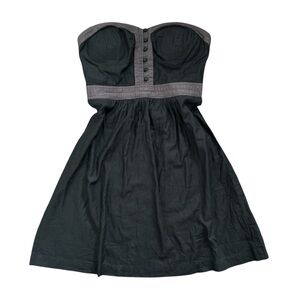 Y2K “American Eagle” Black and Grey Sleeveless Mini Dress